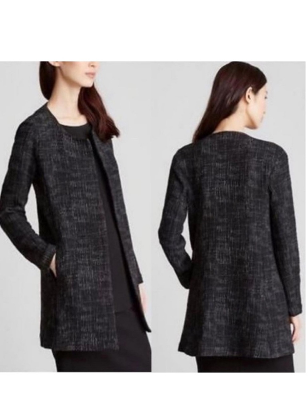 Eileen Fisher Crosshatch Cotton Jacket